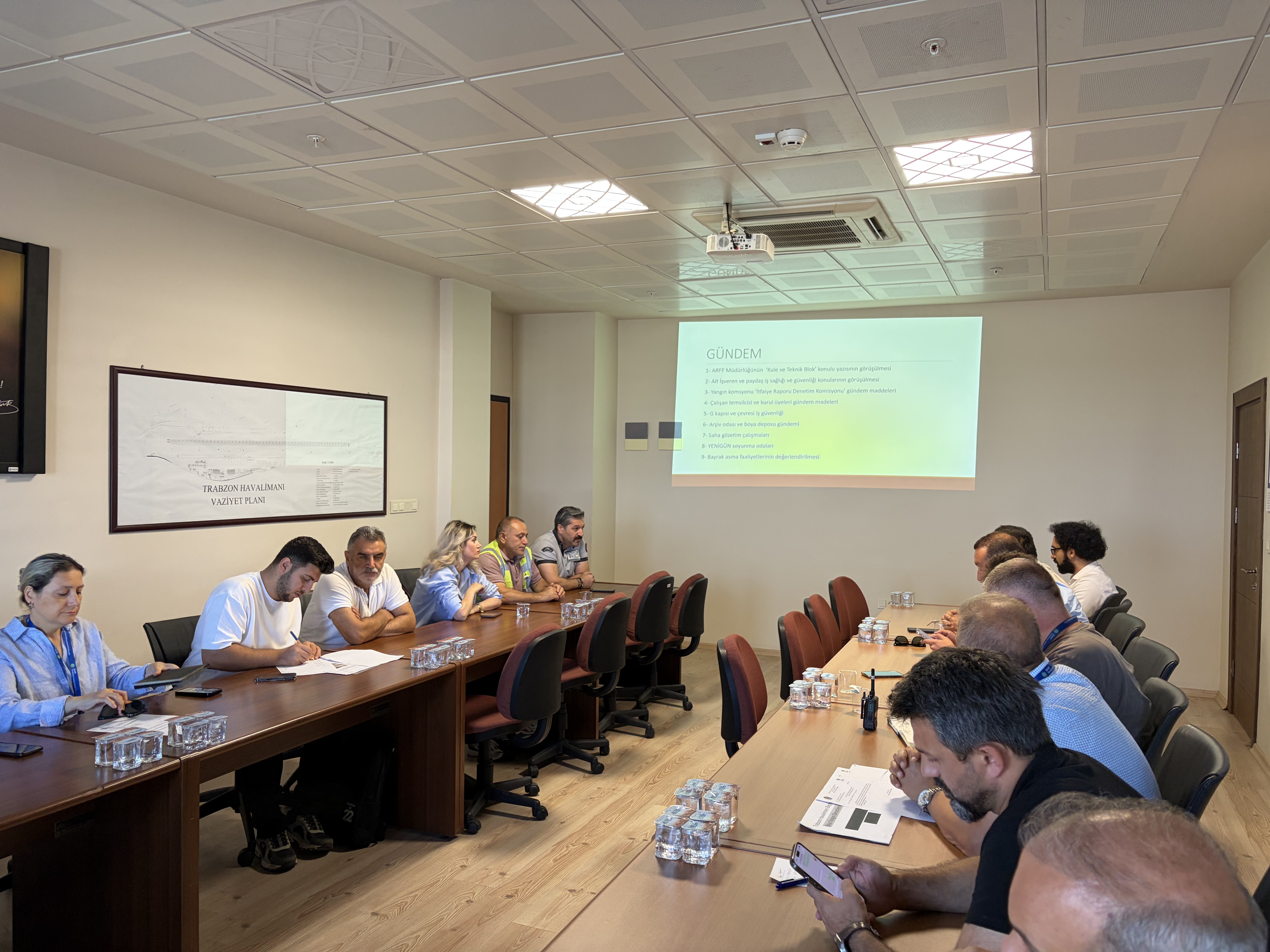 Trabzon Havalimanı Başmüdürlüğü İSG Kurul toplantısı 